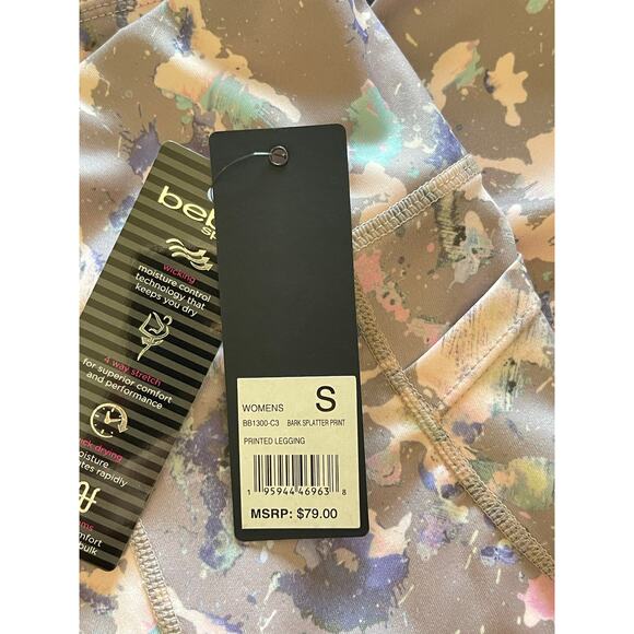 NWT Bebe Sport leggings multicolor pockets Small - Picture 7 of 7